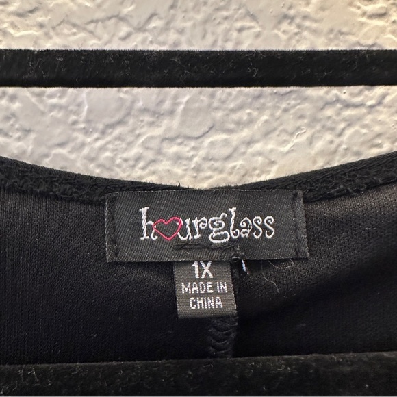 Hourglass Black Boho Maxi Dress Lace Trim Sleeveless Flowy Hem Plus Size 1X - Picture 4 of 12